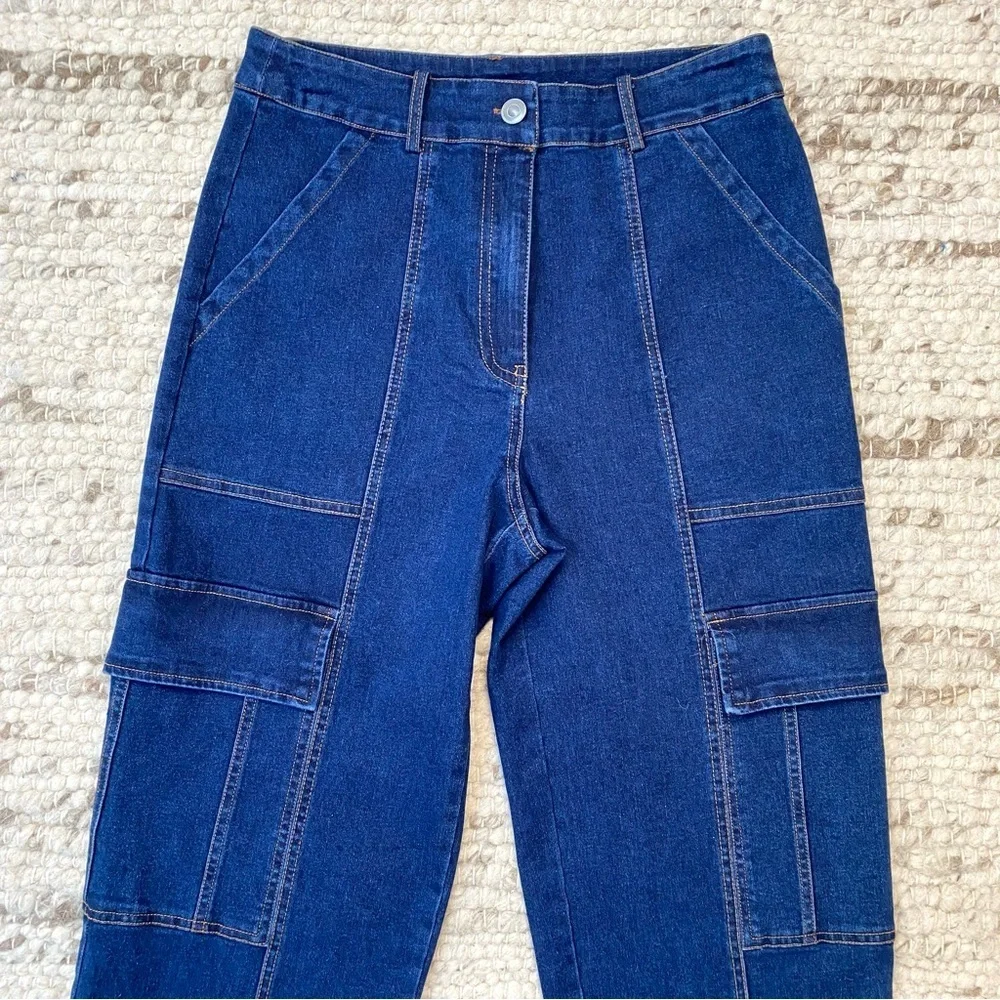 Skies Are Blue NWT Carpenter Utility Jeans, Size Small - Picture 3 of 11